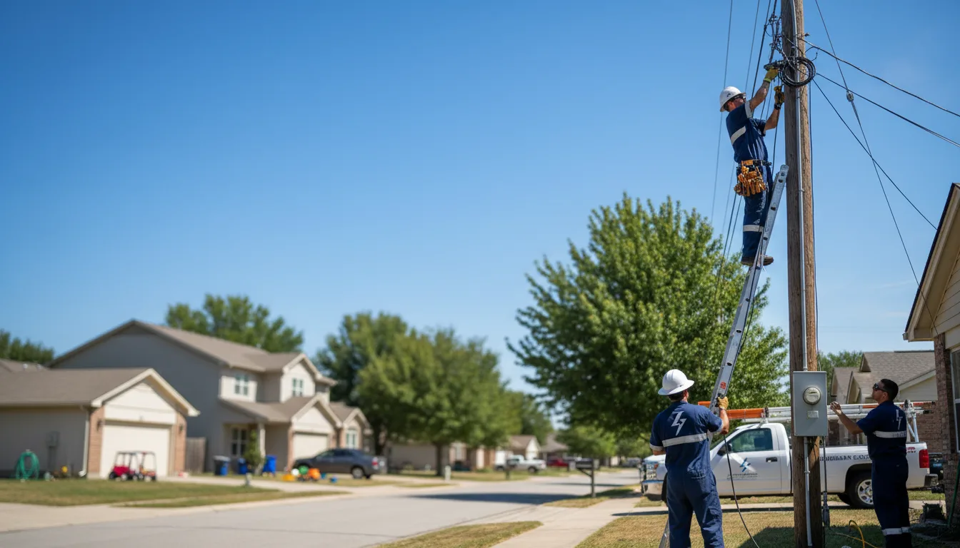 Residential electrician providing installation services in Towanda, IL